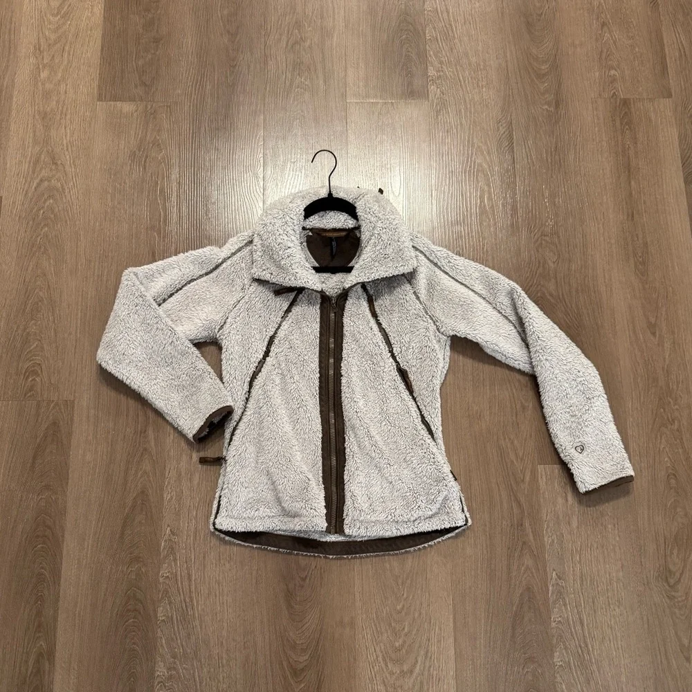 Kuhl Jacket Womens size medium Born in The Mountains Flight Fleece Zip in Hoodie - Picture 1 of 4